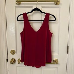 Gibson Double V-neck red velvet Tank